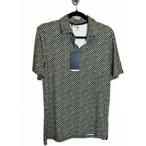 VRST Men's Optic Geo Mesh Polo Size S